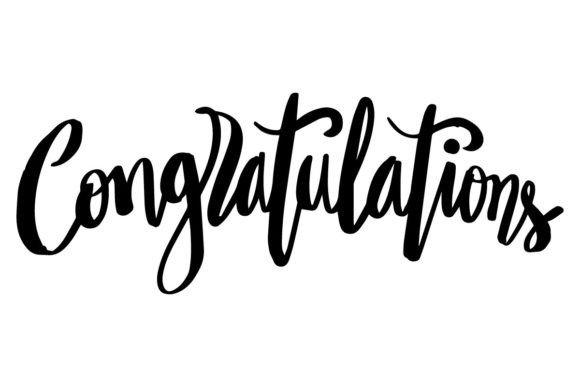 Download Congratulations Word Hand Lettering - Hand Collection