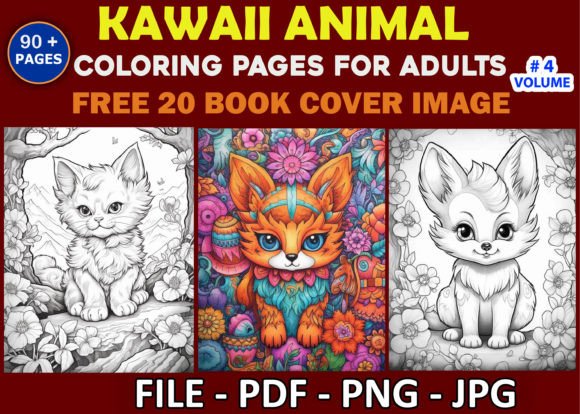 Download Kawaii Animal Coloring Pages for Adults - Kawaii Collection