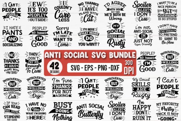 Download Anti Social SVG Bundle - Anti Collection