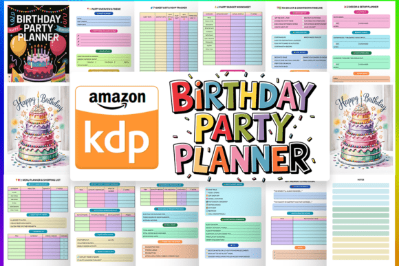 Download Birthday Party Planner 🎉 KDP Interiors - Birthday Collection