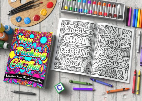 Download ADULT - Motivational Swear Words Coloring Book - Swear words coloring book Collection