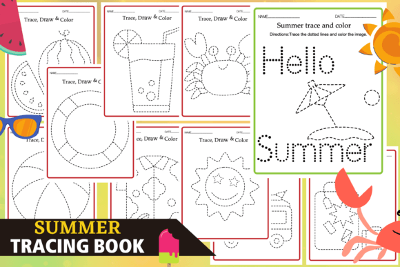 Download Summer Pencil Control Worksheets - Pencil control worksheets Collection
