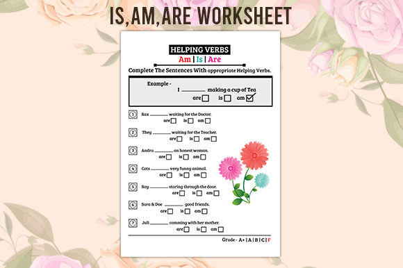 Download Is,am,are Worksheet for 2nd Grade - Premium Bundle