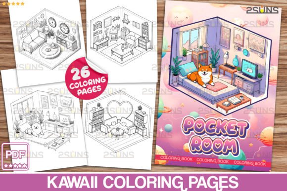 Download Kawaii Coloring Book Pocket Room - Kawaii Collection