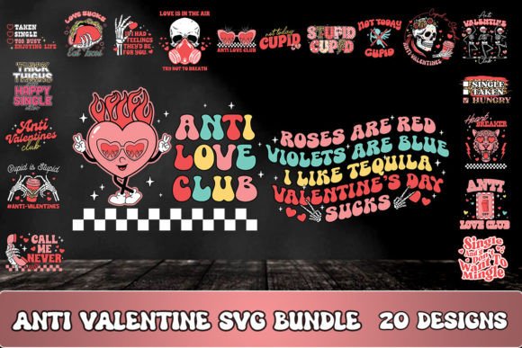 Download Anti Valentine SVG Bundle - Anti Collection