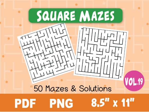 Download Fun Square Mazes for Kids #19 - Mazes for kids Collection