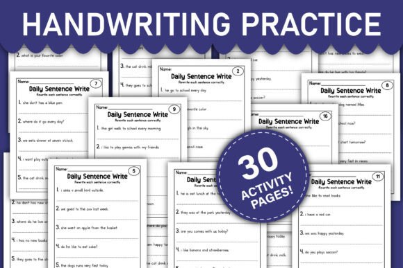 Download Handwriting Practice Worksheets - Hand Collection