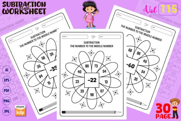 Download 30 Days Subtraction Math 2nd Grade - Premium Resources