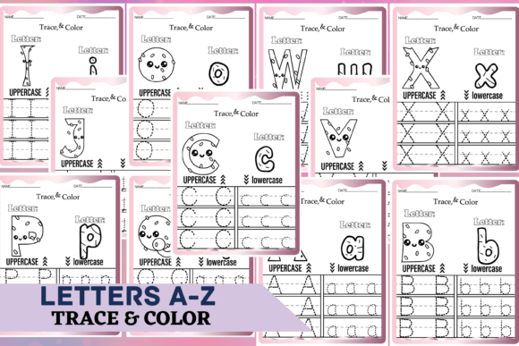 Download Kawaii Letters Tracing a-Z - Kawaii Collection