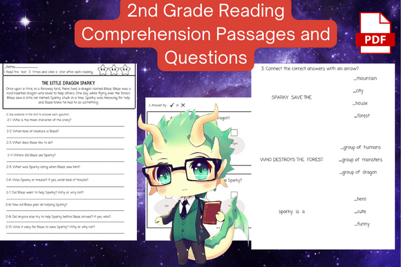 Download Reading Comprehension Passages 2nd Grade - Premium Resources